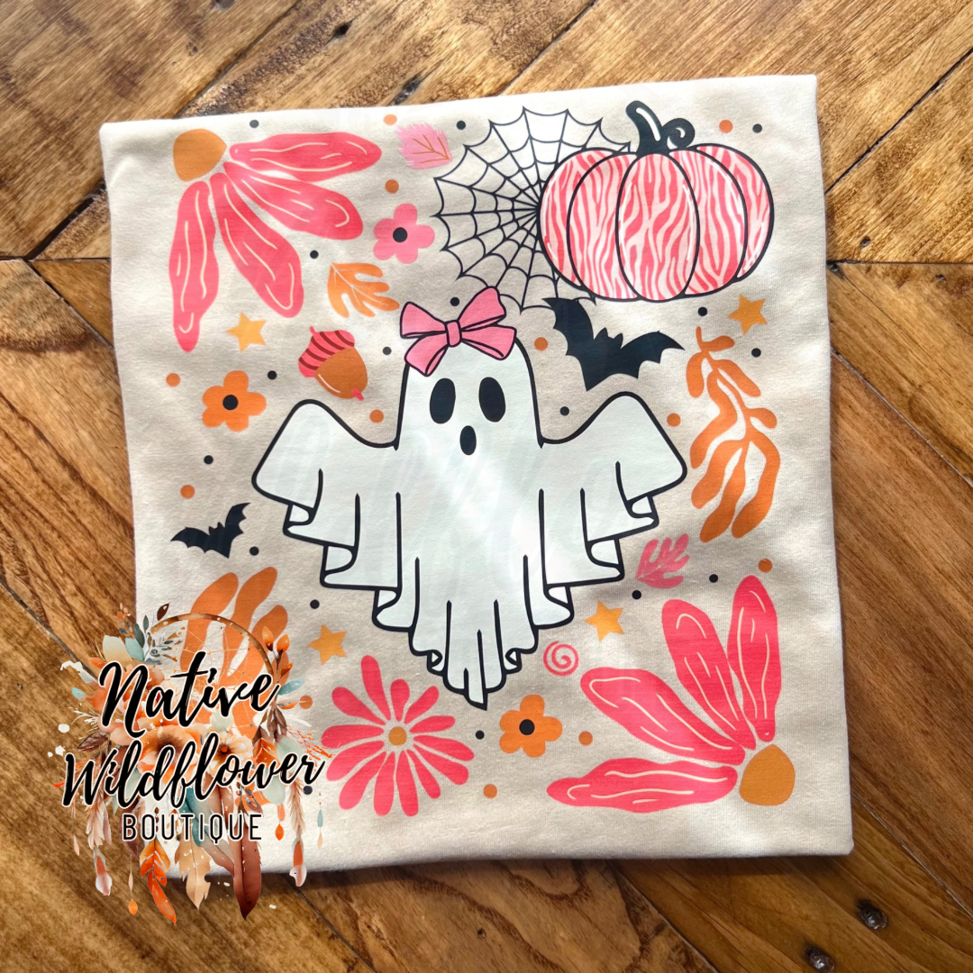 Pink/ Floral Ghost