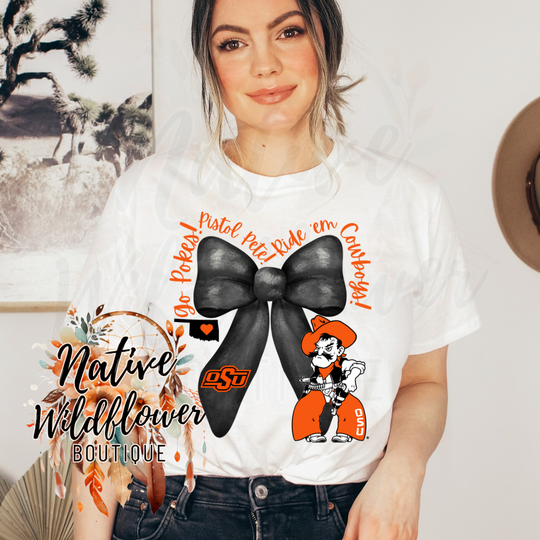 Orange and Black Team Ribbon