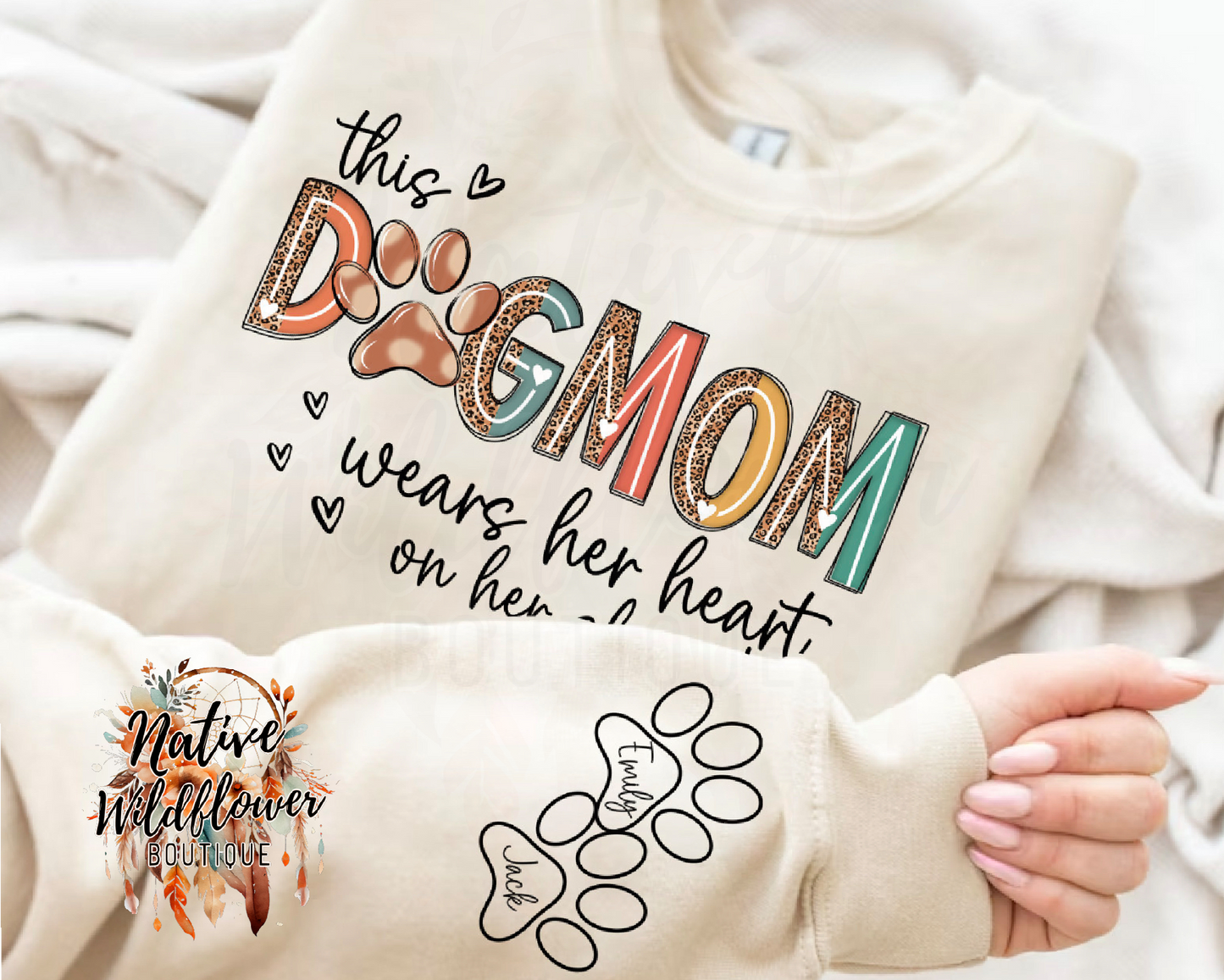 This Dog Mom wears her heart on her sleeve
