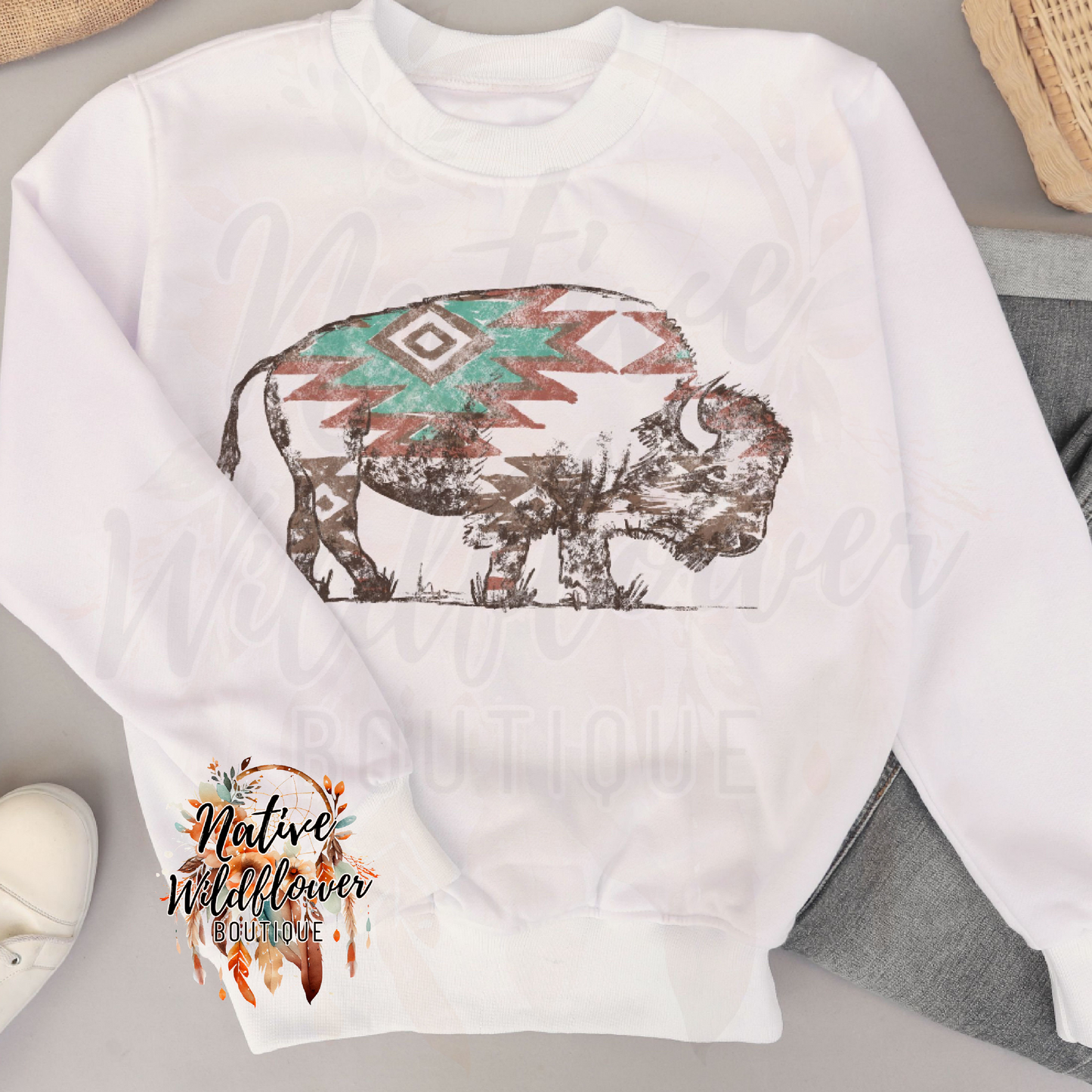 Teal/Brown Buffalo