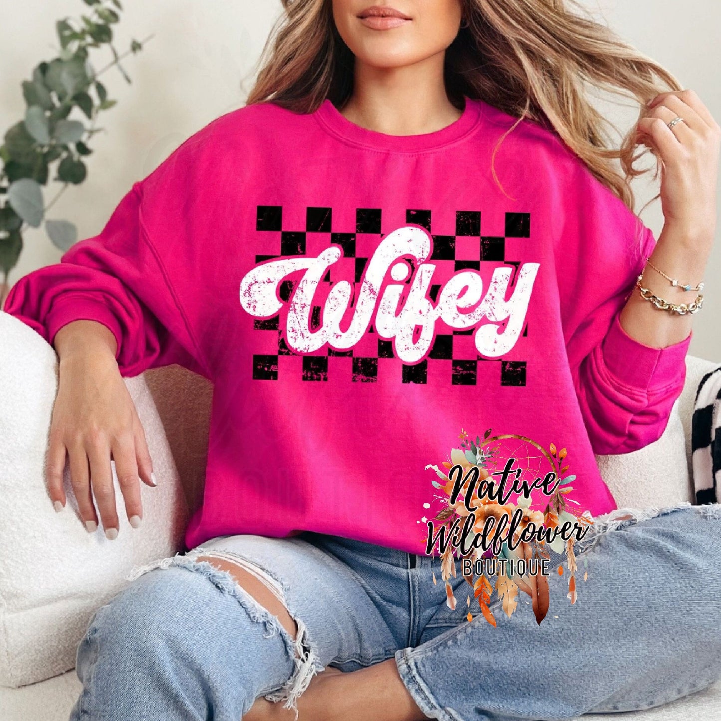 Wifey Checkered