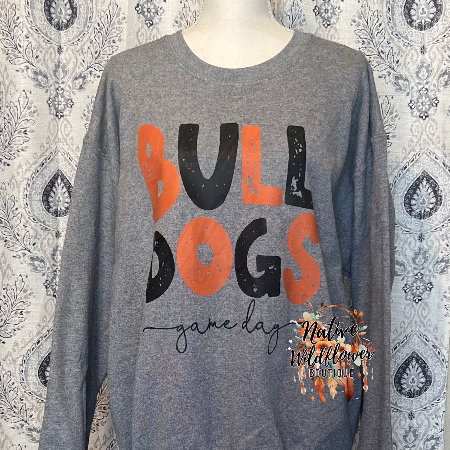 Orange and Black Bulldogs Game Day
