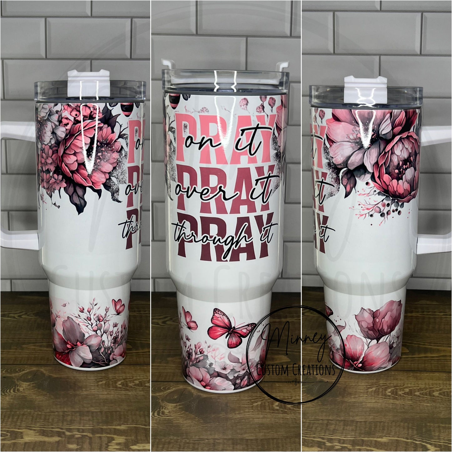Pray on it 40oz Handle Tumbler