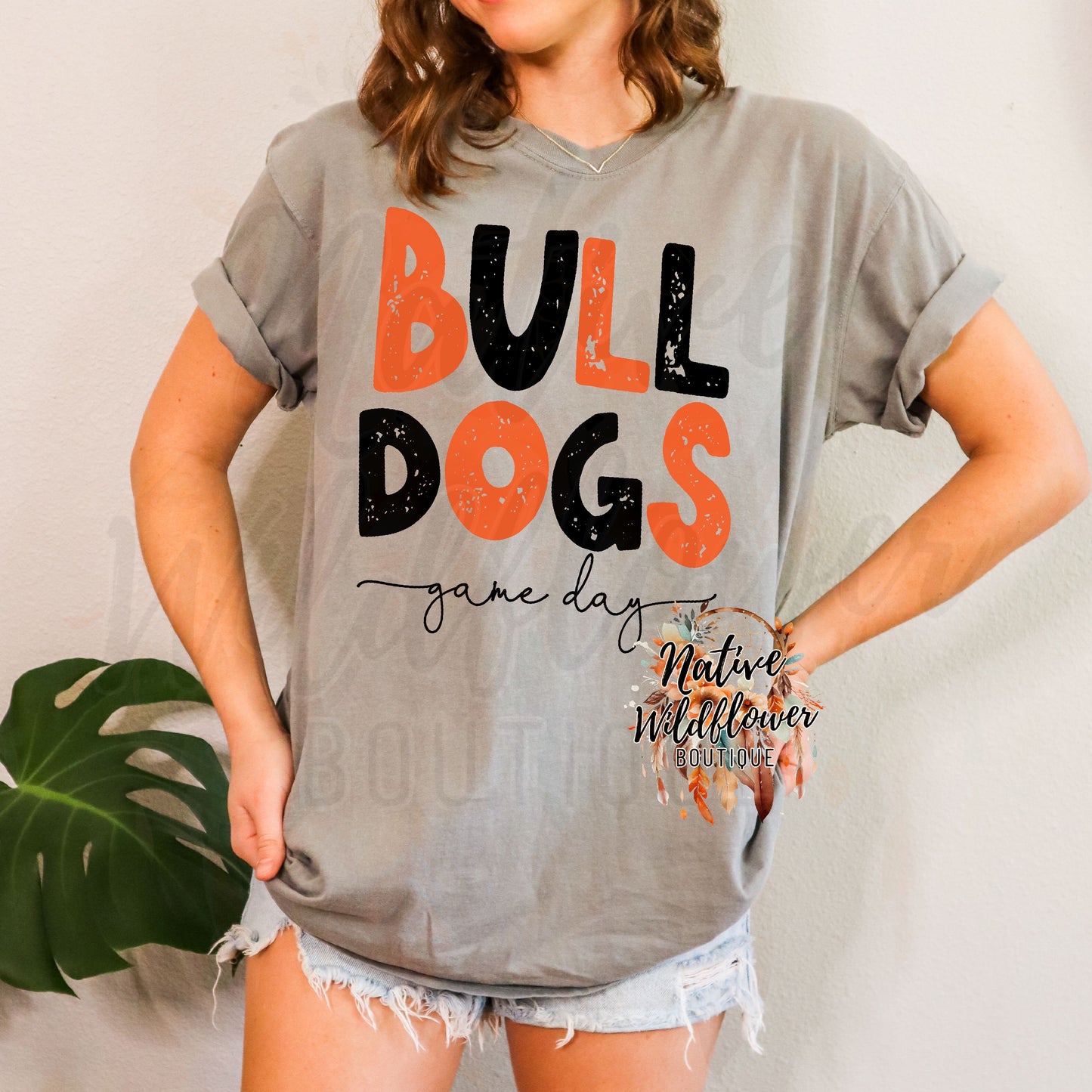 Orange and Black Bulldogs Game Day