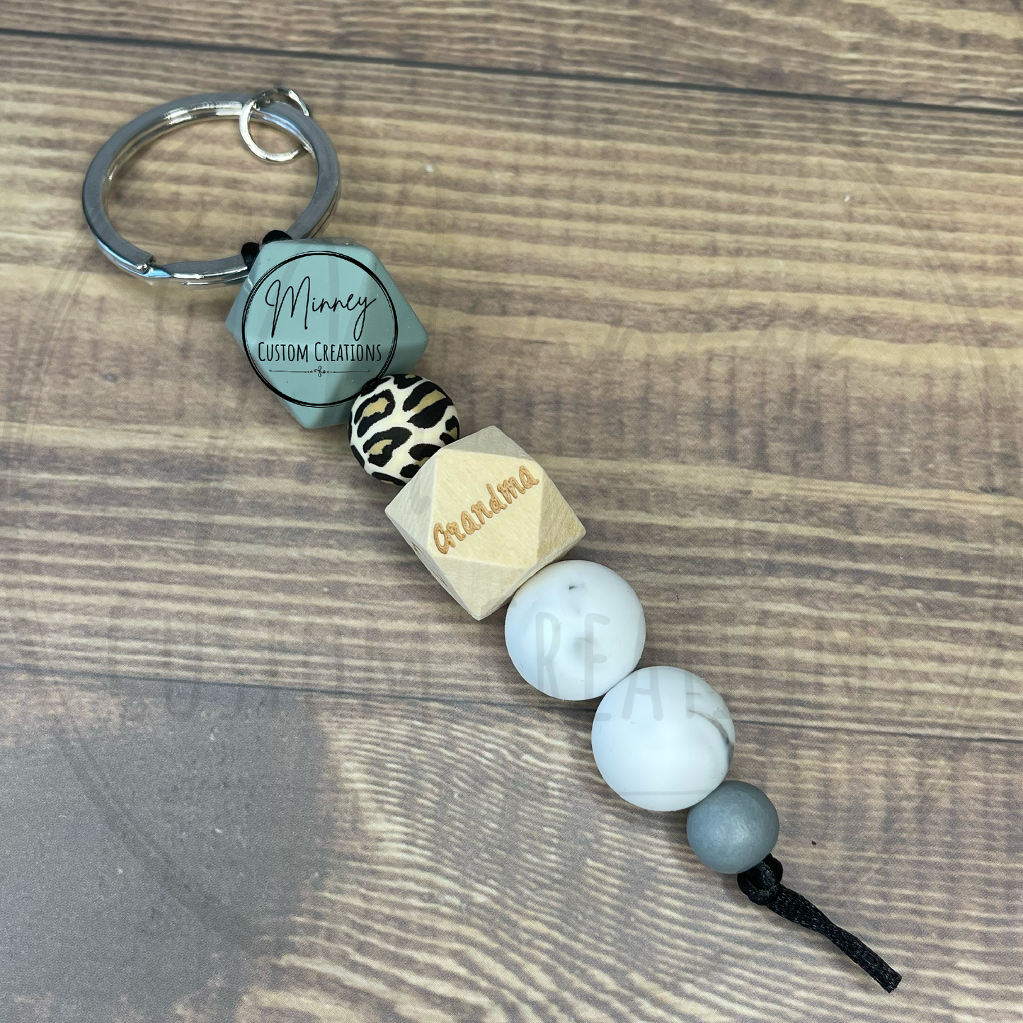 Grandma Beaded Keychain