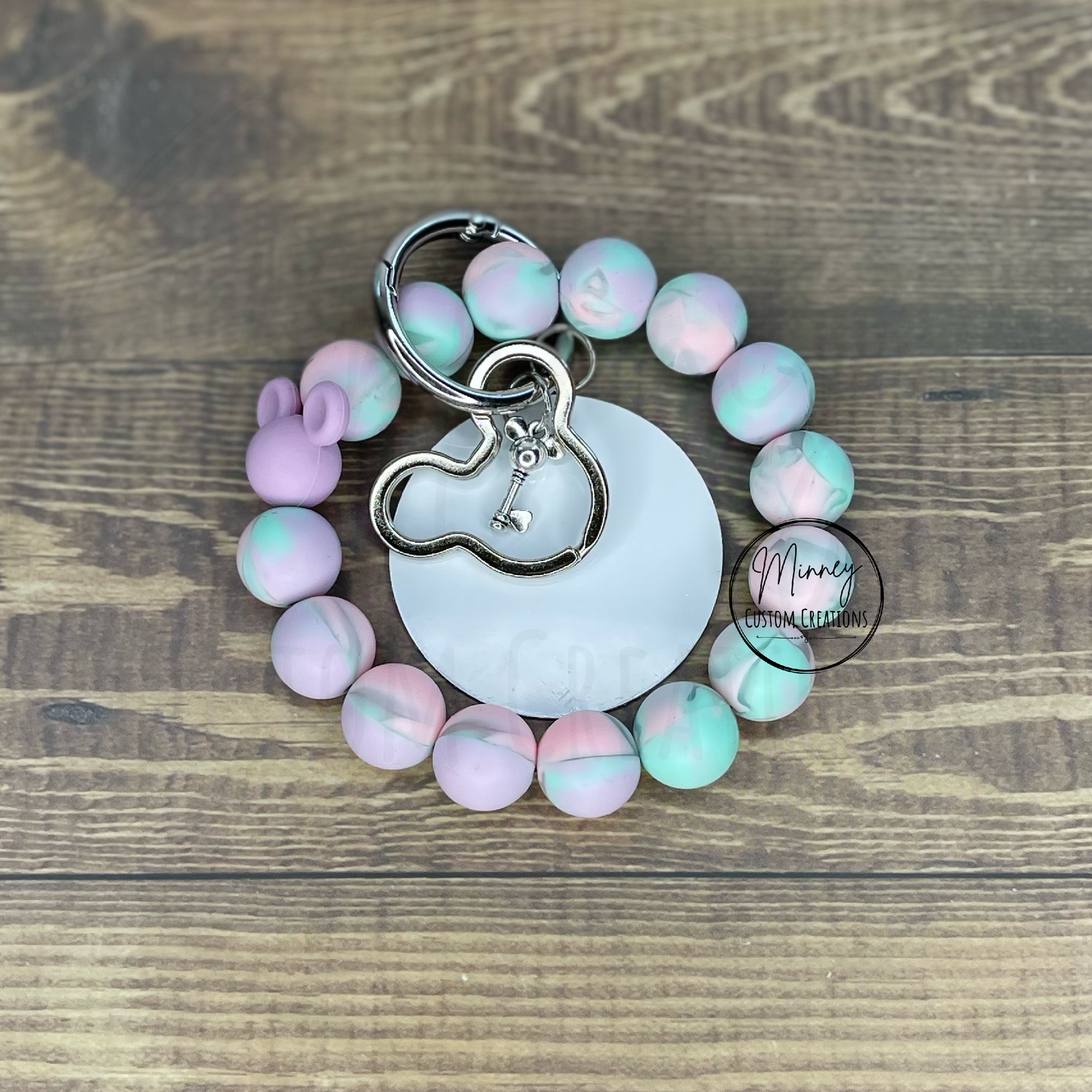 Marble Ears Beaded Wristlet