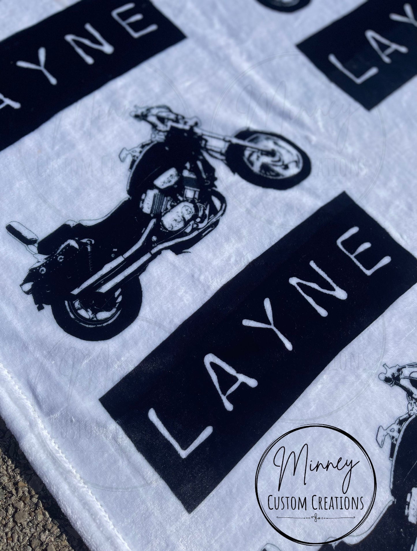 Motorcycle Baby Blanket