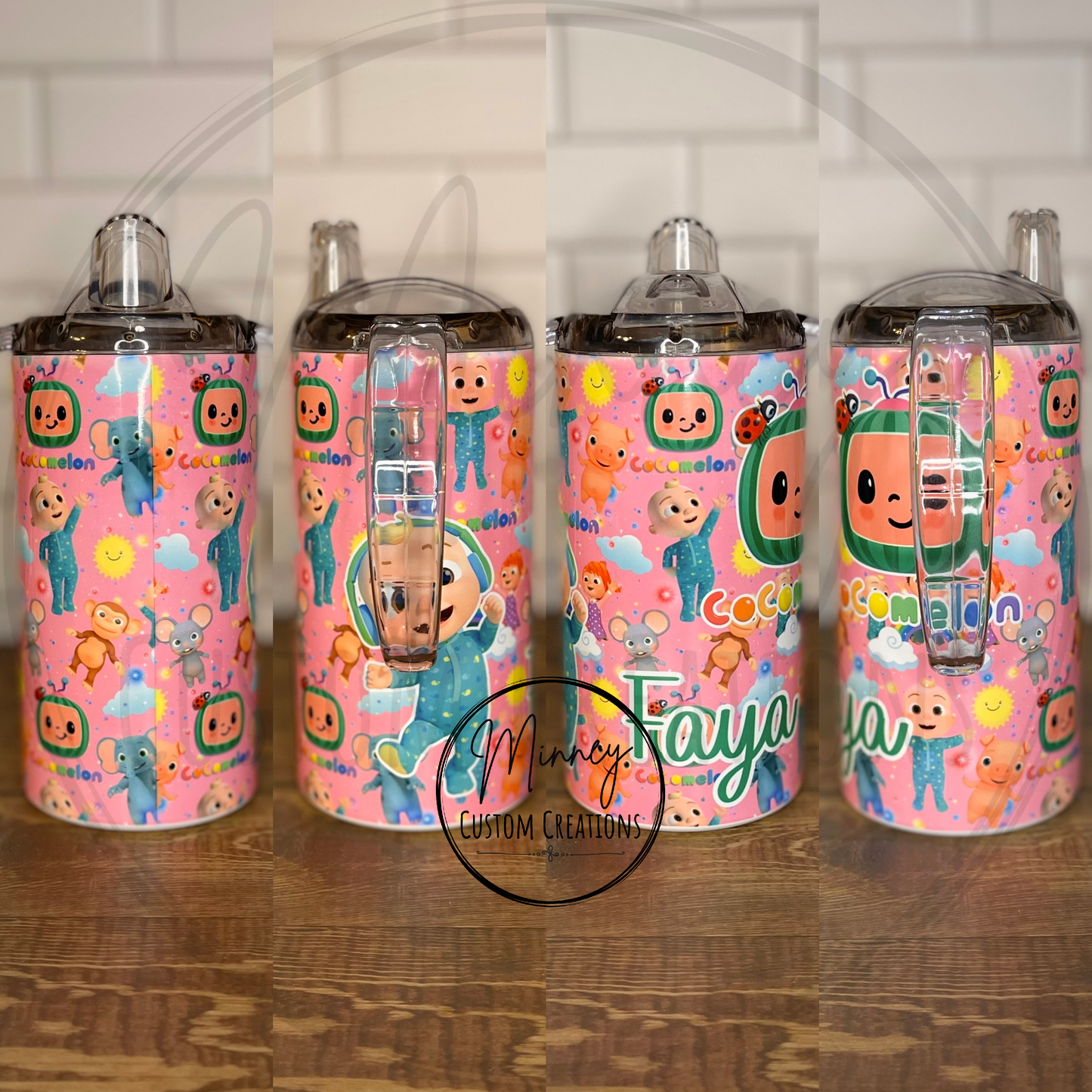 Pink Melon Sippy Tumbler