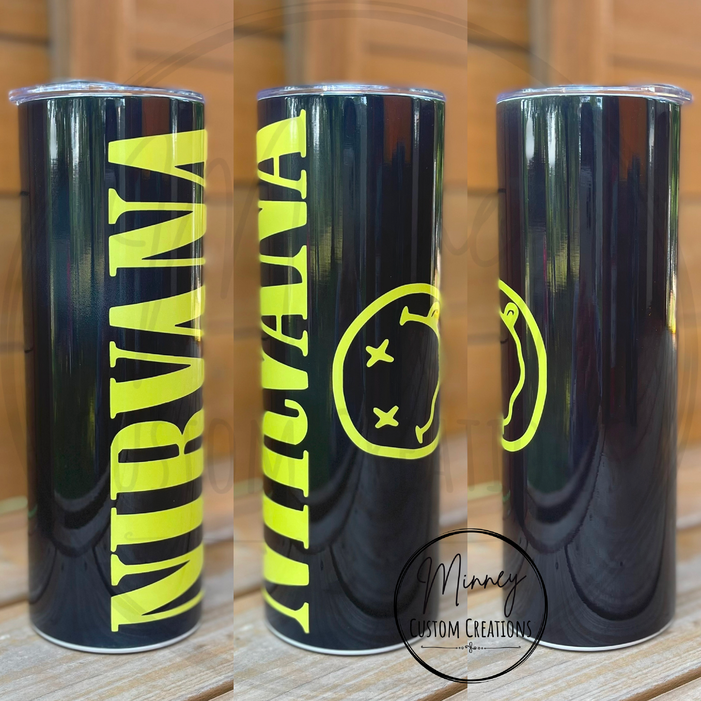 Black/Yellow Band Tumbler
