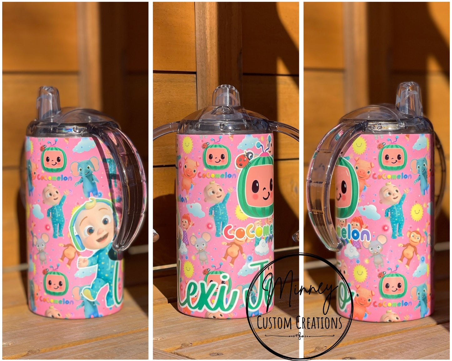 Pink Melon Sippy Tumbler