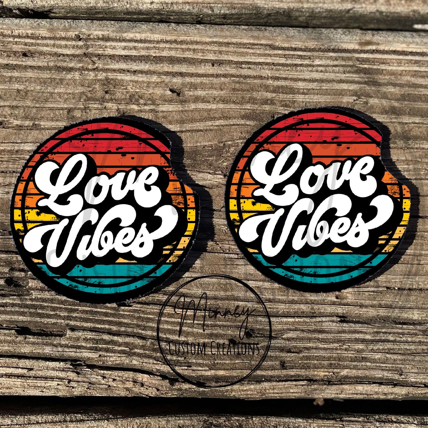 Love Vibes Car Coasters