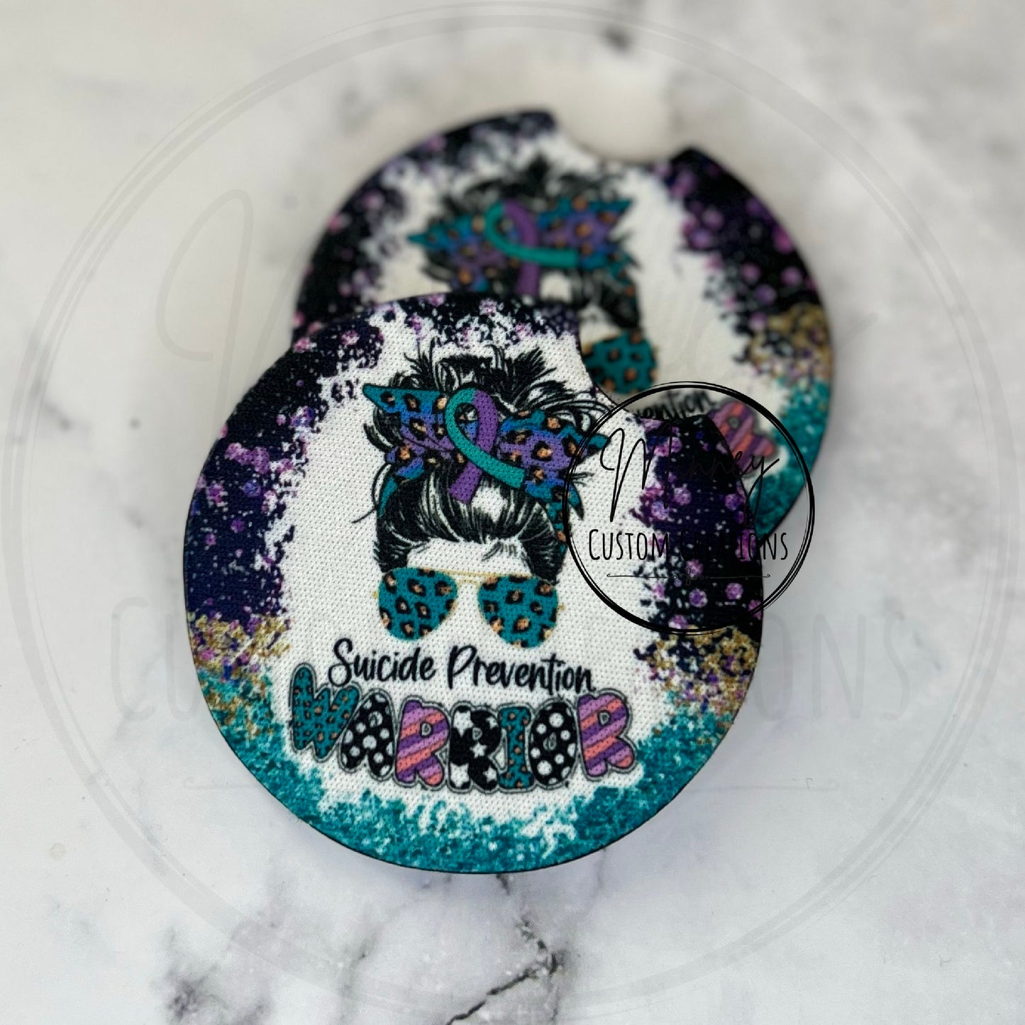 Prevention Warrior teal & purple