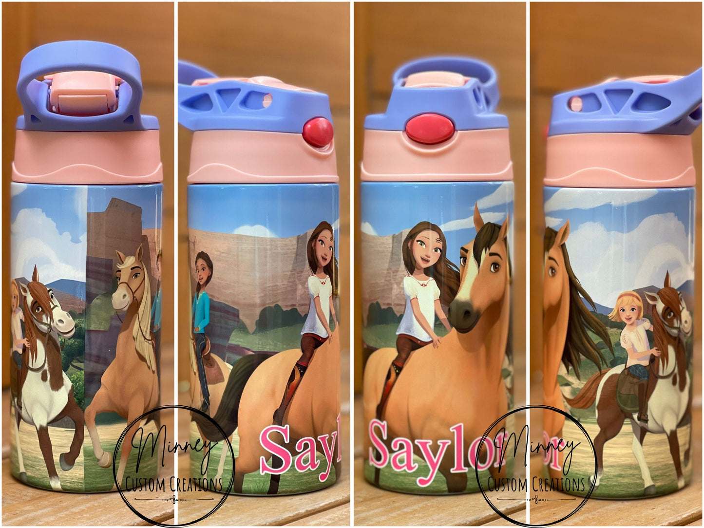 Horse Kids Flip Top Tumbler