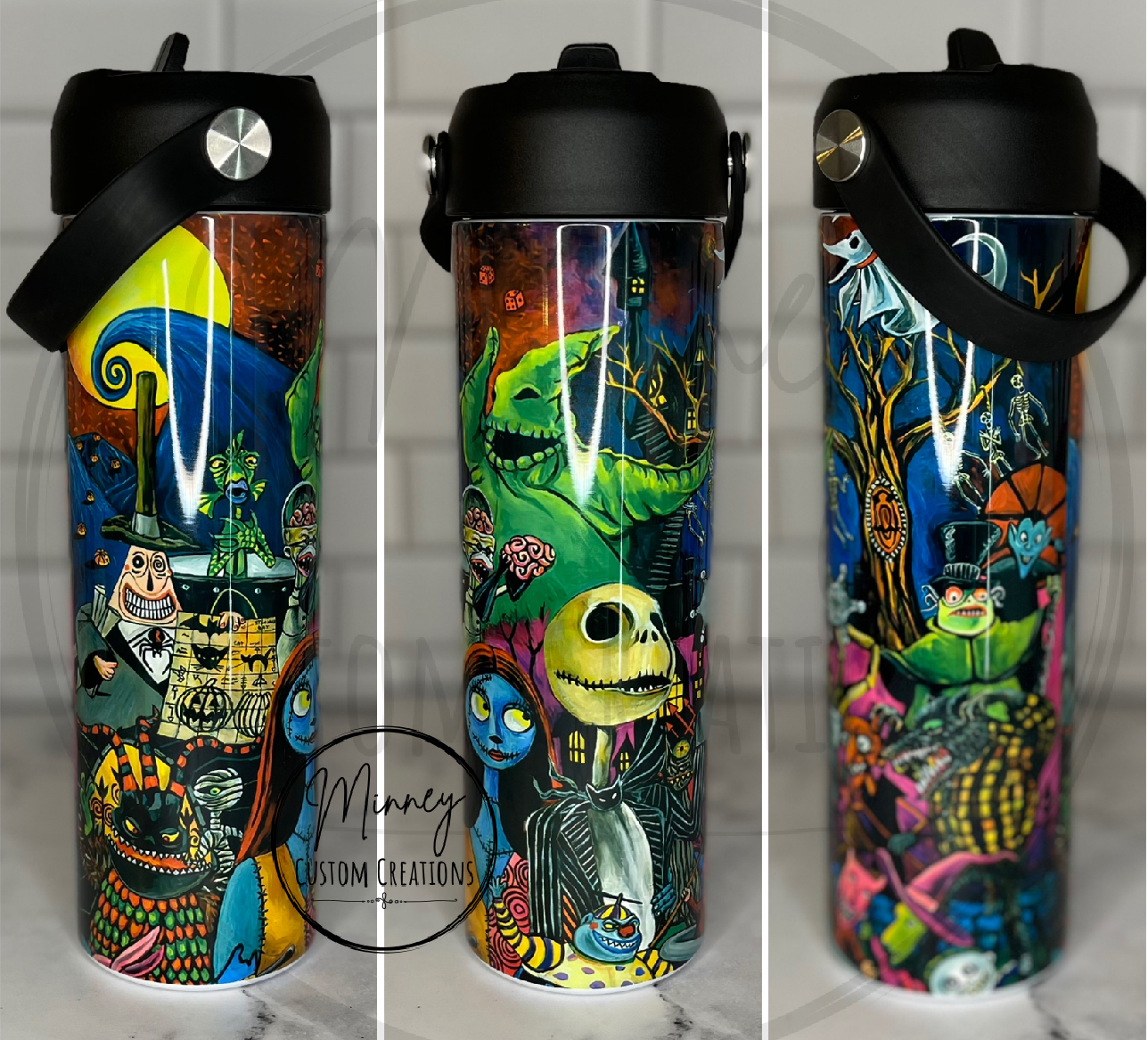 Pumpkin Man Water Bottle