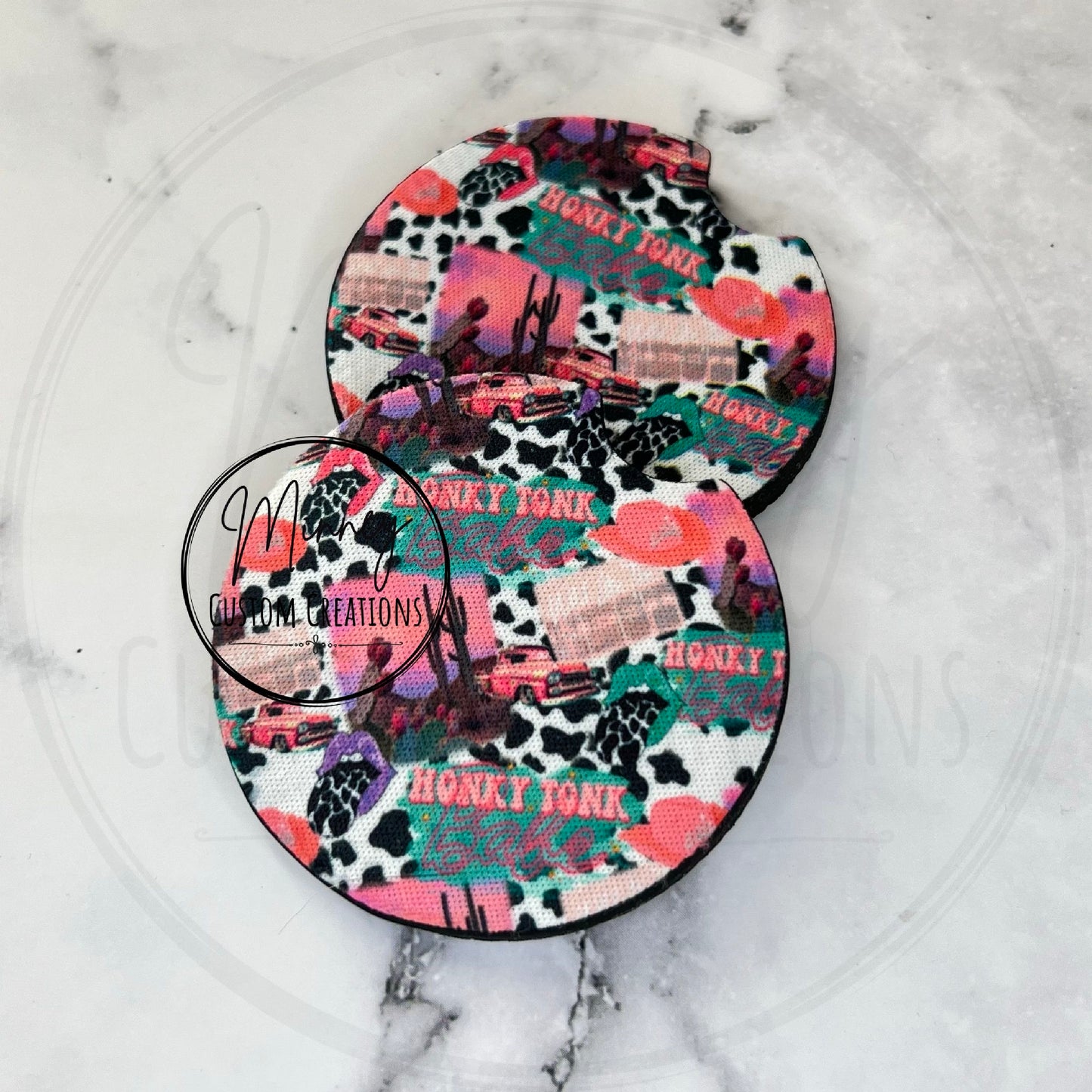 Honky Tonk Babe Car Coaster