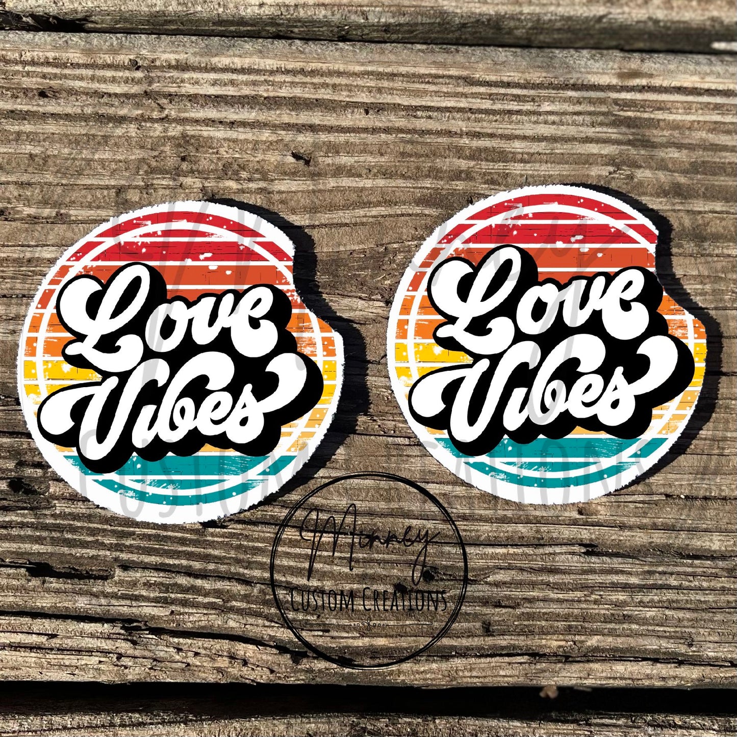 Love Vibes Car Coasters