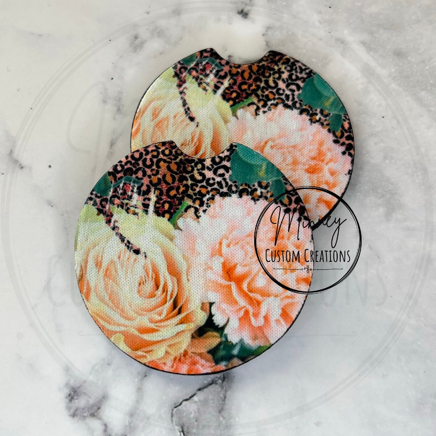 Floral Car Coasters