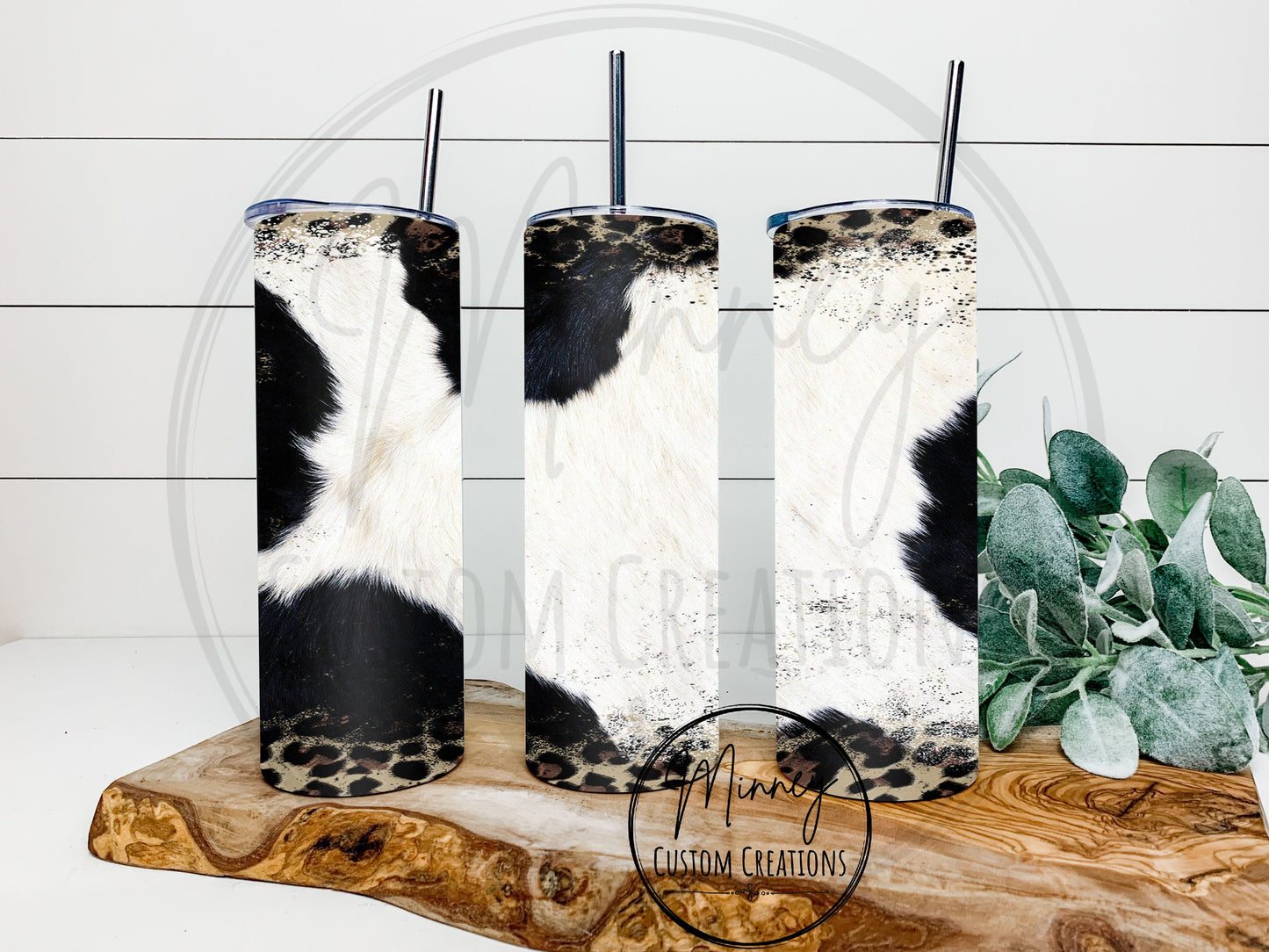 Leopard/Cow Print Tumbler
