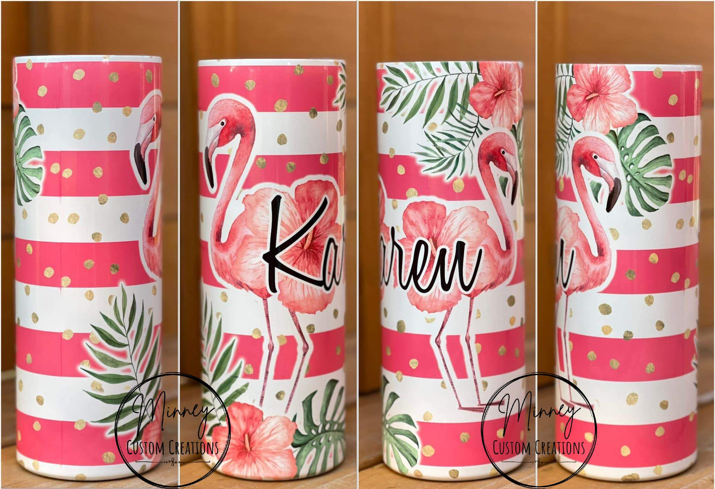 Striped Pink Flamingo