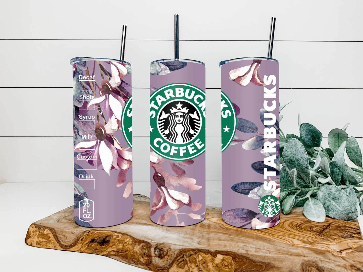 Floral Coffee Tumbler