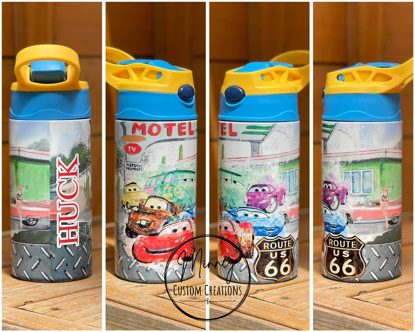 Car Kids Flip Top Tumbler