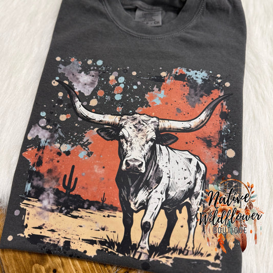 Western Longhorn Bull