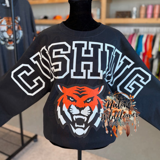 Oversized Cushing Sweatshirt with Mascot