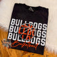 Orange and White Bulldogs Basketball