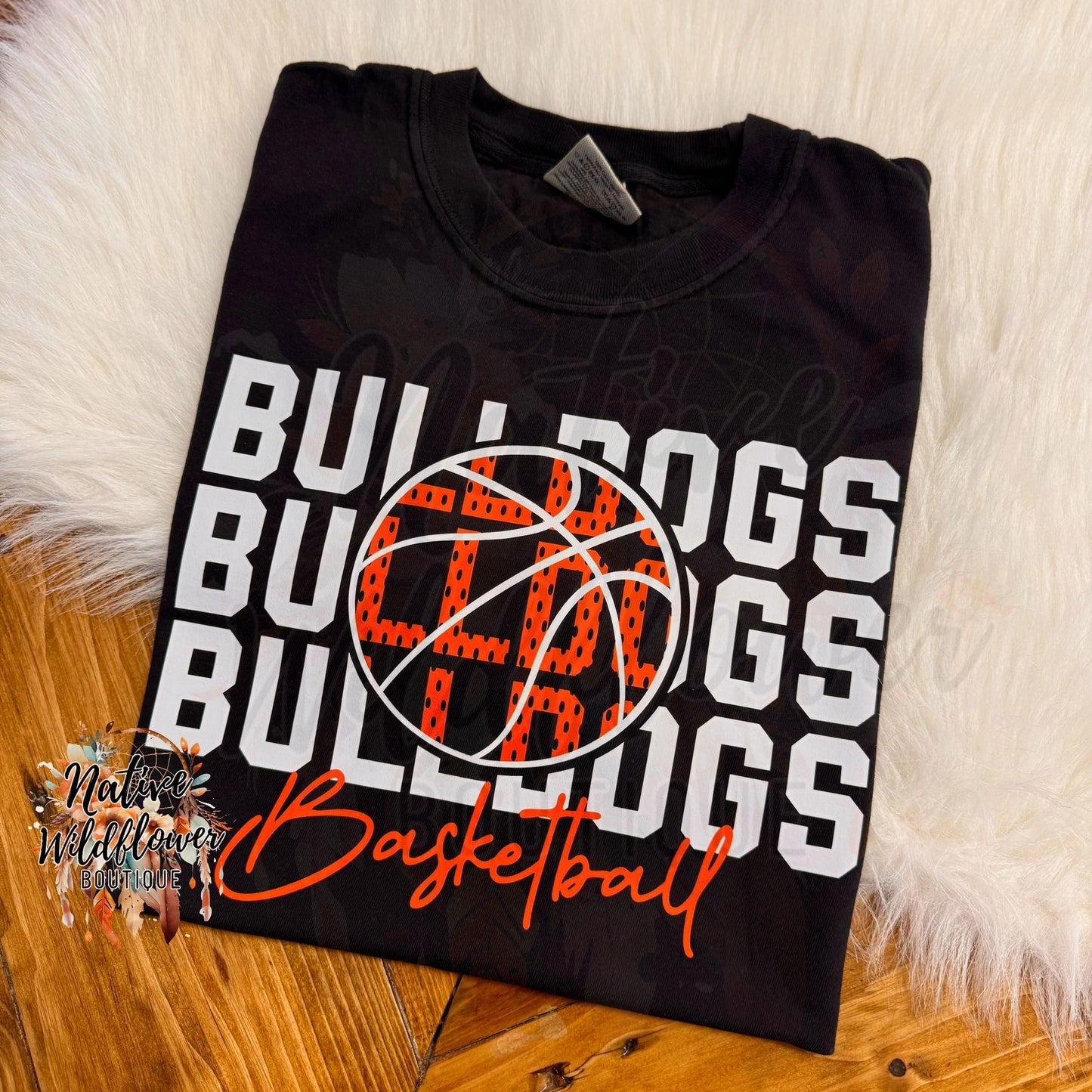 Orange and White Bulldogs Basketball