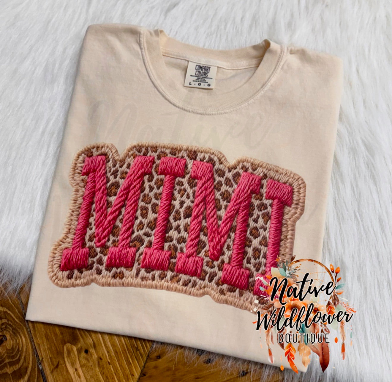 Faux Embroidered Leopard Mimi