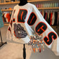 Oversized Orange and Black Bulldogs with mascot