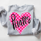 Pink checkered heart Pirates