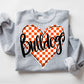 Checkered bulldogs heart