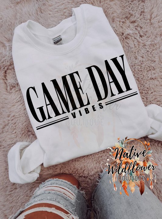 Game Day Vibes- Black design