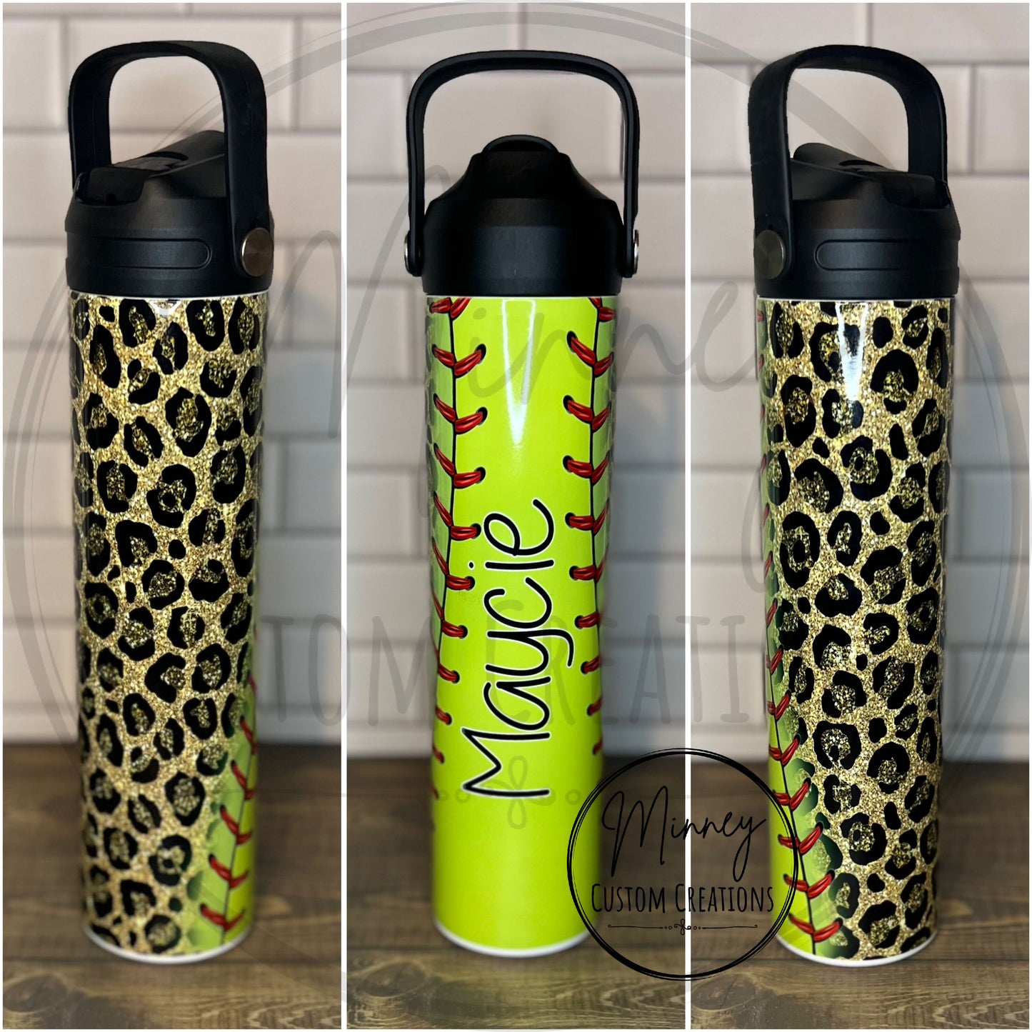 Leopard Softball Tumbler