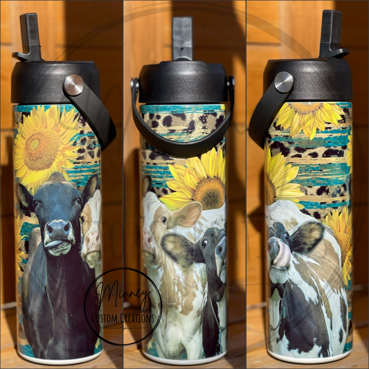 Three Cows Water Bottle