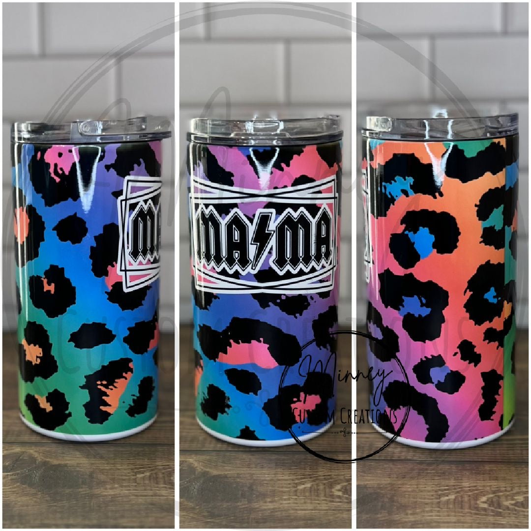 Mama Neon Leopard 4in1 Can Tumbler