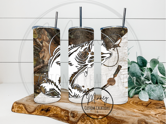 Camo Fishing Tumbler