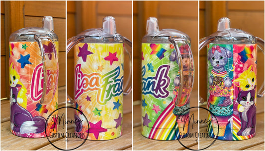 Neon Rainbow Sippy Cup