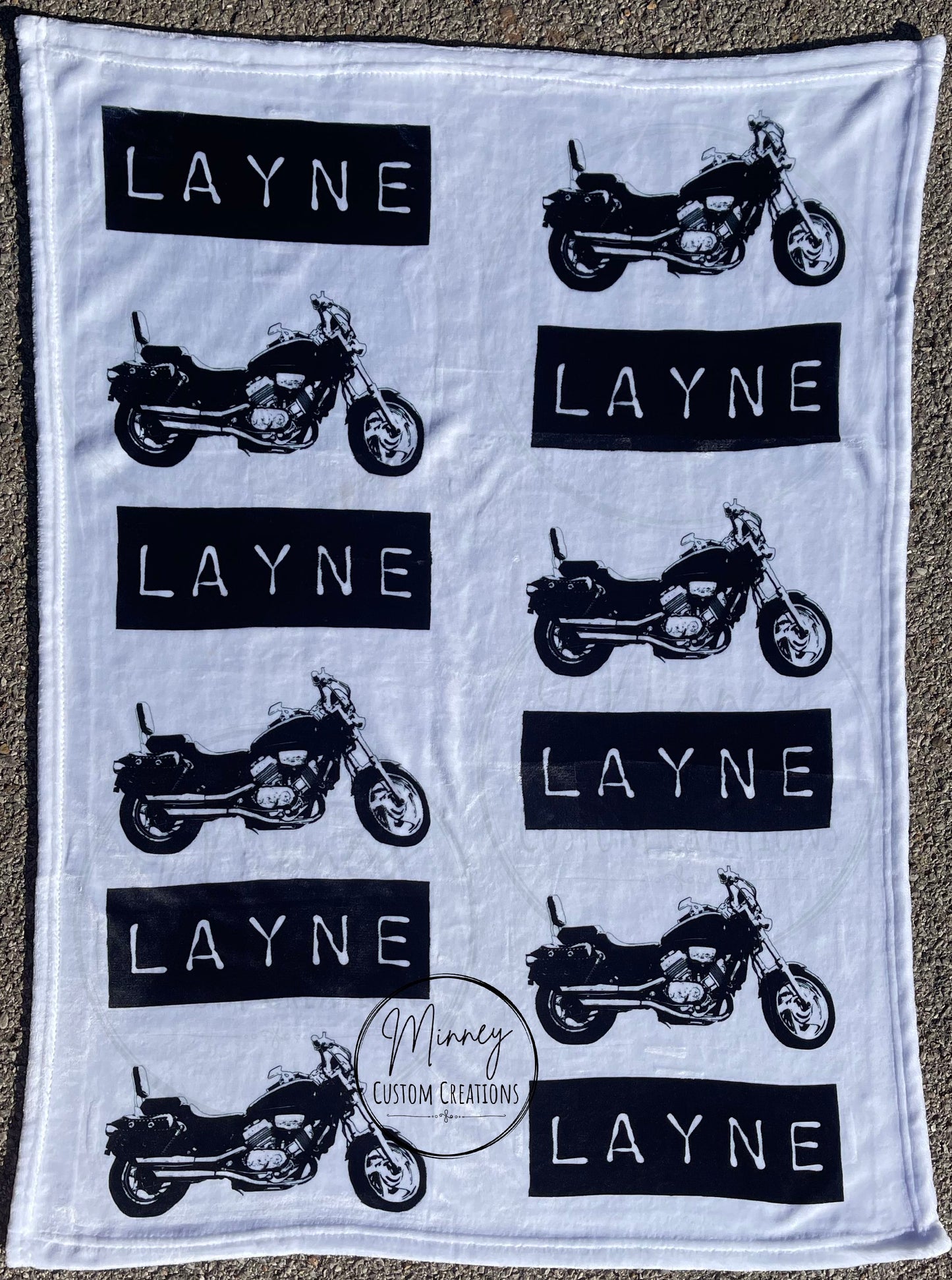 Motorcycle Baby Blanket